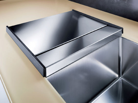 Blanco Claron 400-U 521573 Flächenbündig montiert Spüle Inox Satiniert B44xT44cm Silber