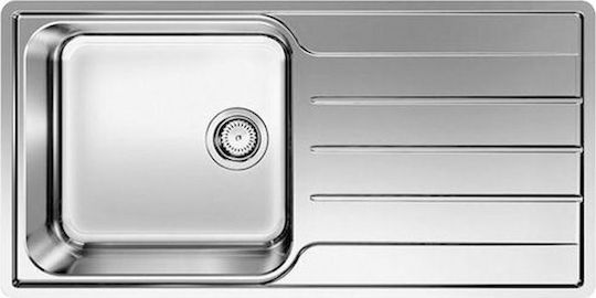 Blanco Lemis XL 6 S-IF Drop-In Inox Brushed Μ100xΠ50cm Silver
