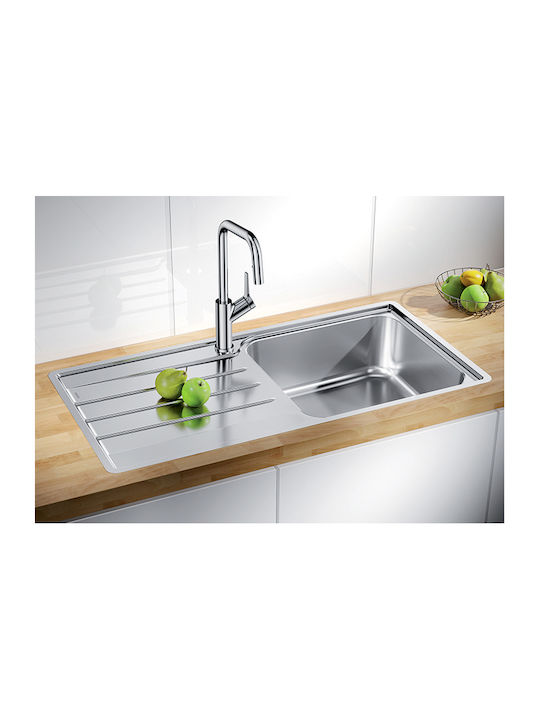 Blanco Lemis XL 6 S-IF 523034 Drop-In Chiuvetă Inox Periat L100xW50cm Argintiu