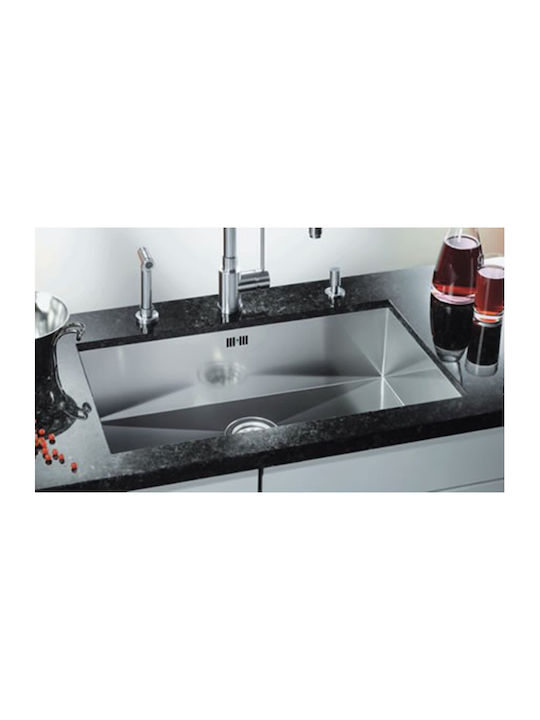 Blanco Zerox 700-U InFino Υποκαθήμενος Νεροχύτης Inox Σατινέ Μ74xΠ44cm Ασημί