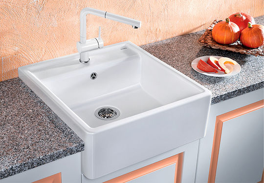 Blanco Panor 60 Επικαθήμενος Πορσελάνινος Μ63xΠ60cm Crystal White Glossy Blanco Panor 60 Επικαθήμενος Πορσελάνινος Μ63xΠ60cm Crystal White Glossy