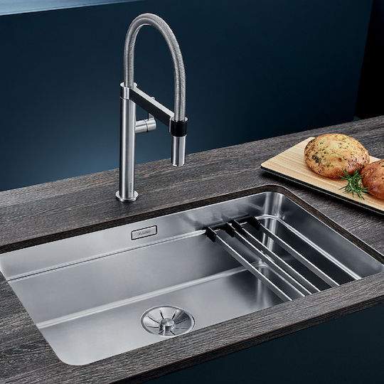 Blanco Etagon 700-U 524270 Drop-In Spüle Inox Satiniert B73xT46cm Silber