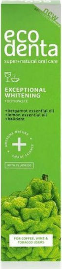 Ecodenta Bleaching with Bergamot Lemon Oil & Cal Οδοντόκρεμα για Λεύκανση 100ml