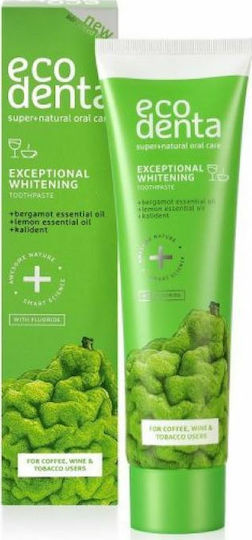 Ecodenta Bleaching with Bergamot Lemon Oil & Cal Οδοντόκρεμα για Λεύκανση 100ml