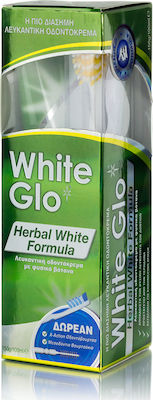 White Glo Herbal White Zahnpasta für Aufhellung 150ml