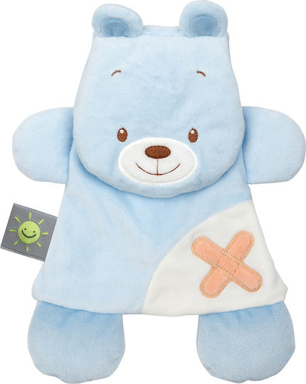 Nattou Πανάκι Μωρού Cuddly & Gelpack Bear Γαλάζιο