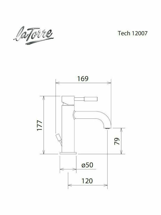La Torre Tech Mischung Waschtischarmatur White Matt