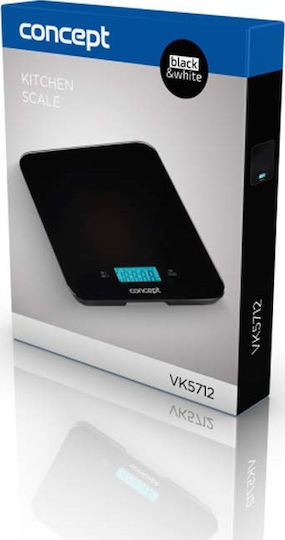 Concept VK5712 Ψηφιακή Ζυγαριά Κουζίνας έως 15kg Black