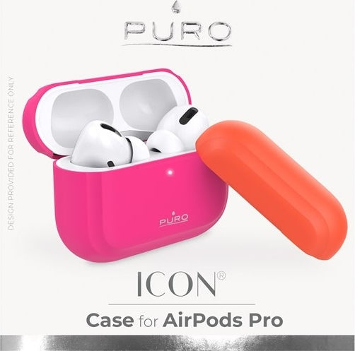 Puro Icon Fluo Θήκη Σιλικόνης σε Φούξια χρώμα για Apple AirPods Pro