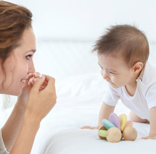 Plan Toys Entlang schieben Baby-Auto aus Holz für 0++ Monate