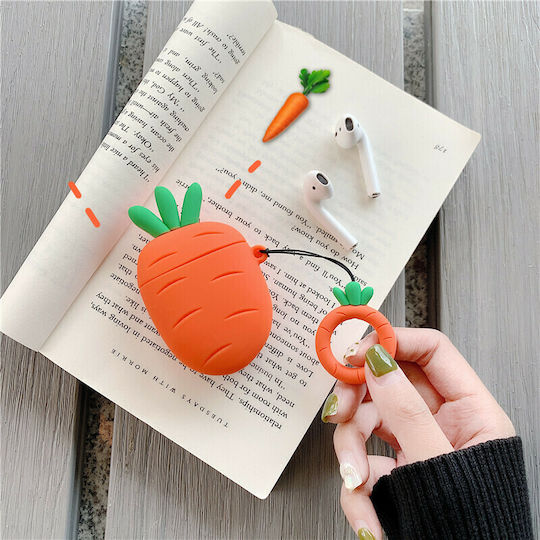 Lykl Калъф Силиконов Оранжев за Apple AirPods