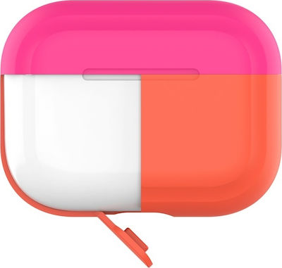 Puro Icon Fluo Hülle Silikon in Orange Farbe für Apple AirPods Pro