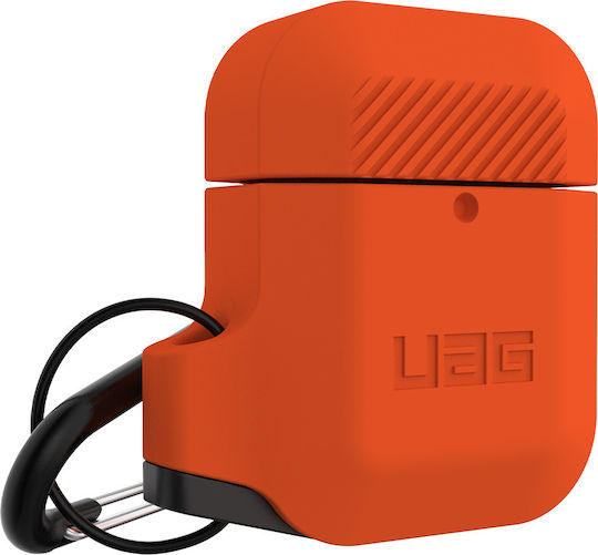 UAG Hülle Silikon mit Haken in Orange Farbe für Apple AirPods