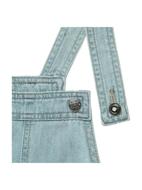 Alouette Kinder Jeans Latzrock Einfarbig Blau