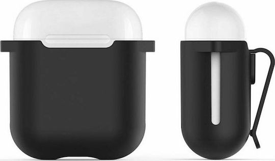 AHAstyle PodClip PT05 Case Silicone in Black color for Apple AirPods 1 / AirPods 2