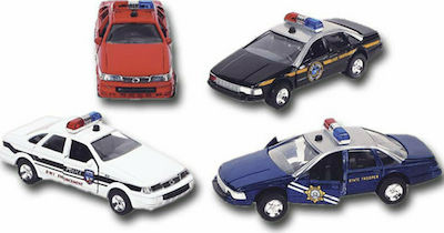 Goki Sonic State Rescue Police Car (4 Σχέδια) Spielzeugauto Polizei für 3++ Jahre (Verschiedene Designs) 1Stück 12054