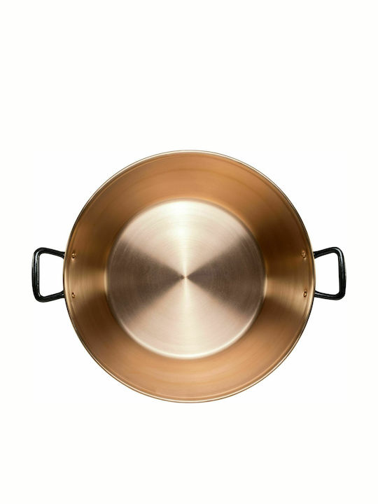 De Buyer Incuivre Jam Pot Copper Smooth Deep Stainless Steel Pot 9lt / 38cm