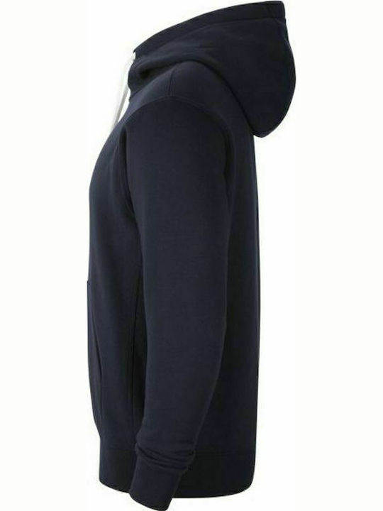 Athletic Kids Sweatshirt Cardigan Cotton with Hood Navy Blue Park 20