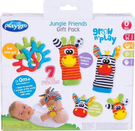 Playgro Animăluț Jungle Friends din Țesătură pentru 0++ Luni