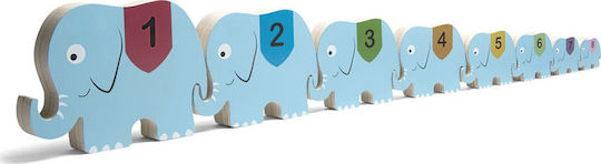 BS Toys Circus Elephants Educational Game Knowledge made of Wood for 3+ years Years Old