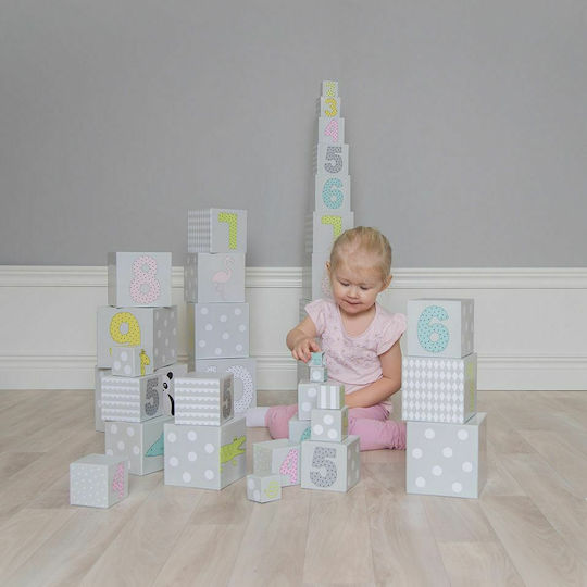 Jabadabado Играчка за подреждане Stacking Cubes 1-10 за 24++ месеца