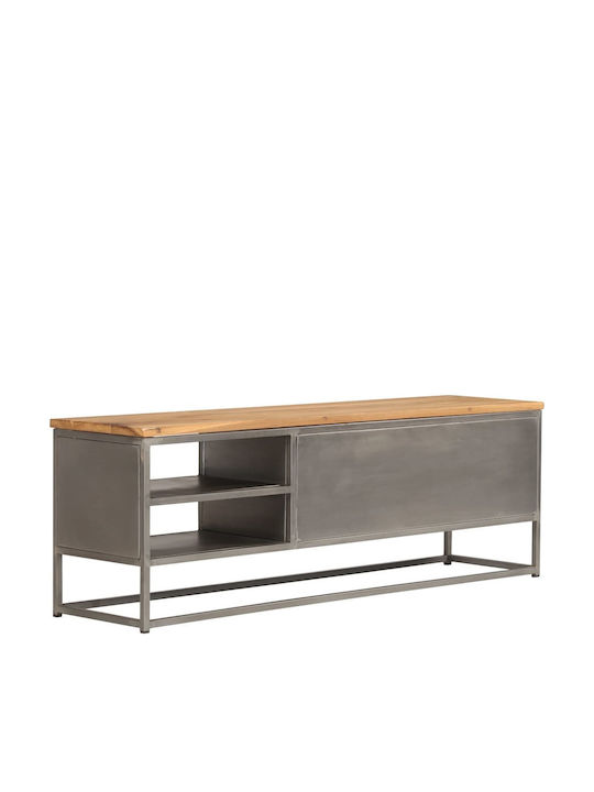 Stand TV Din Metal Și Lemn Masiv Maro L120xA30xÎ40cm
