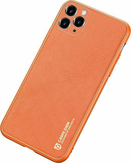Dux Ducis Yolo Series Back Cover Synthetic Leather Orange (iPhone 12 / 12 Pro)