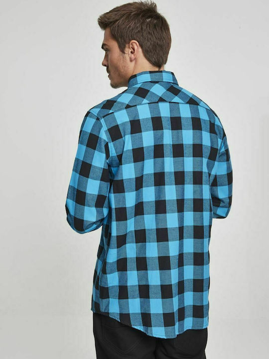 Urban Classics TB297 Men's Shirt Long Sleeve Flannel Checked Multicolour