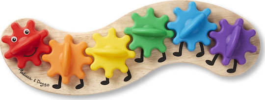 Melissa & Doug Baby Toy Caterpillar Gears Toddler Toy made of Wood for 18++ Months