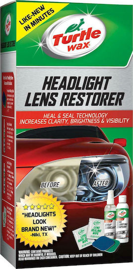 Turtle Wax Headlight Lens Restorer Kit Salbe Reinigung von Autoscheinwerfern