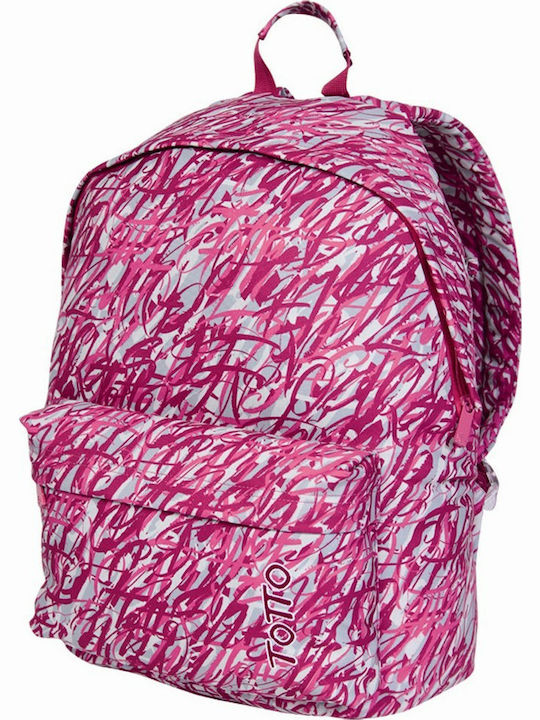 Totto Morral Caxius School Bag Backpack Junior High-High School in Pink color