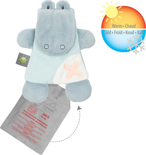 Nattou Baby Comforter Cuddly & Gelpack Crocodile Light Blue