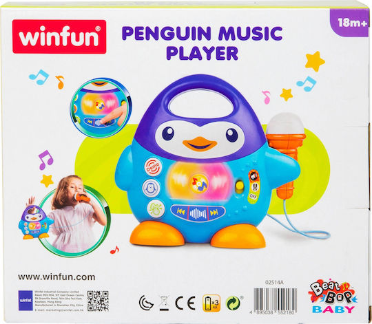 MG Toys Tierchen Kleiner Pinguin mit Musik für 18++ Monate