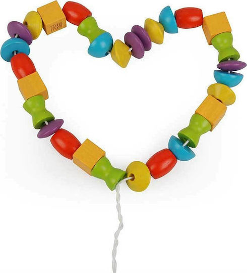 Plan Toys Lacing Toy Beads made of Wood for 36++ Months