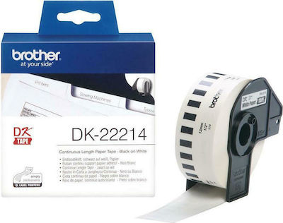 Brother Label Maker Tape 30.5m x 12mm White