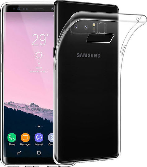 N950N TPU Ultra Slim Umschlag Rückseite Silikon 0.5mm Transparent (Galaxy Note 8) MOB-0823