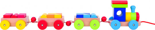 Goki Дърпаща играчка Train Orlando от дърво за 24++ месеца