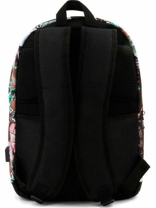 Karactermania Justice League Comics Schulranzen Rucksack Junior High-High School Mehrfarbig