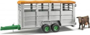 Bruder Livestock Trailer With Cow for 3++ Years 02227