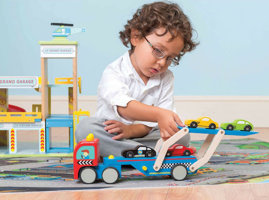 Le Toy Van Lastwagen / Lieferwagen Autotransport Set mit Truck