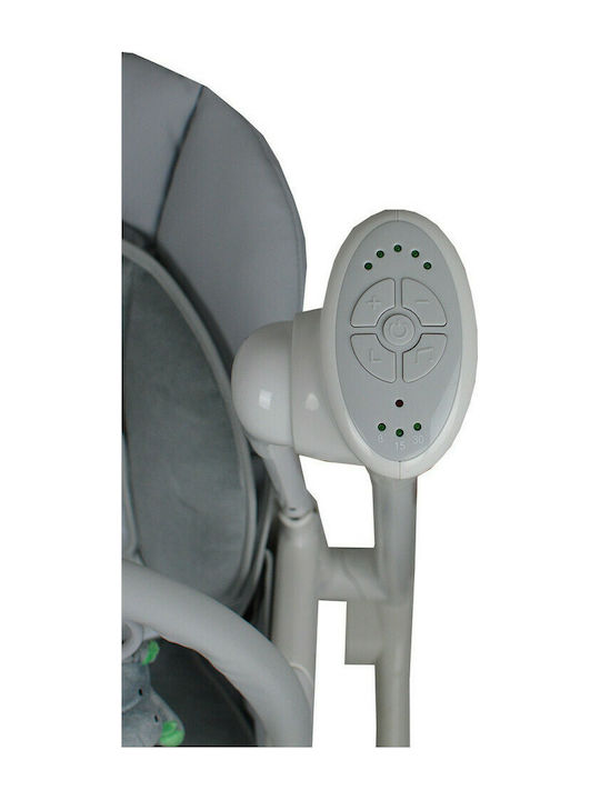 Bebe Stars Combi Foldable Baby Highchair 2 in 1 with Adjustable Height Gray
