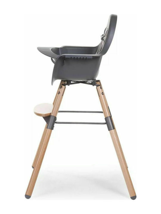 Childhome Evolu 2 Baby Highchair with Adjustable Height Gray