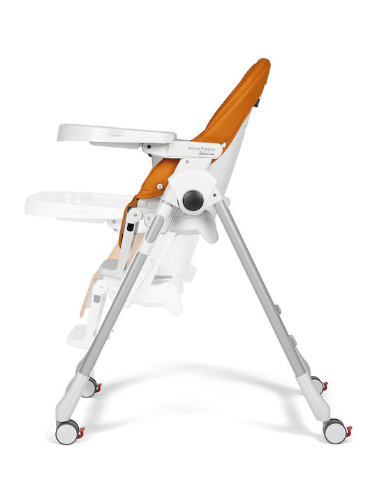 Peg Perego Prima Pappa Follow Me Αναδιπλούμενο Καρεκλάκι Φαγητού με Ρυθμιζόμενο Ύψος Μαύρο