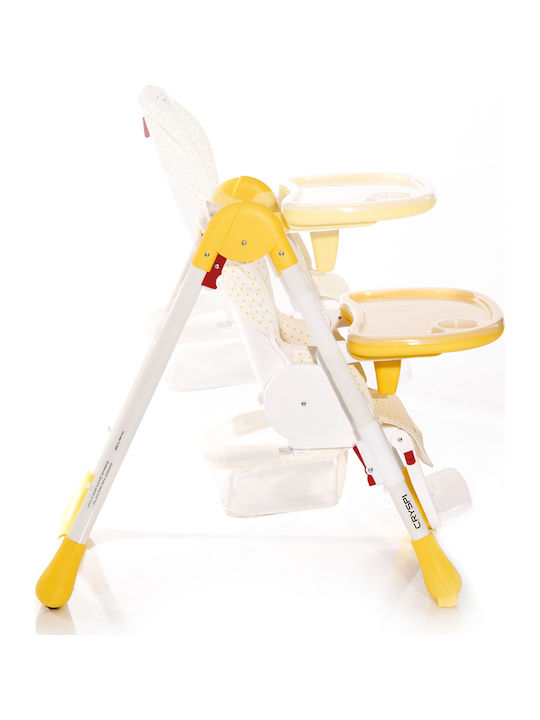 Lorelli Cryspi Foldable Baby Highchair with Adjustable Height Blue Elephant