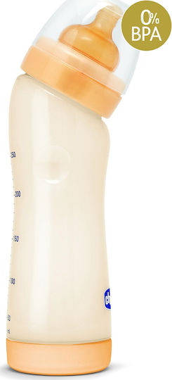 Chicco Πλαστικό Μπιμπερό Well Being First Angled Κατά των Κολικών με Θηλή Καουτσούκ 250ml για 0+ μηνών