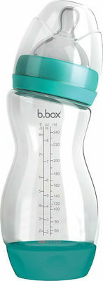 B.Box Plastic Baby Bottle Essential with Silicone Teat 240ml for 0+ months Aqua