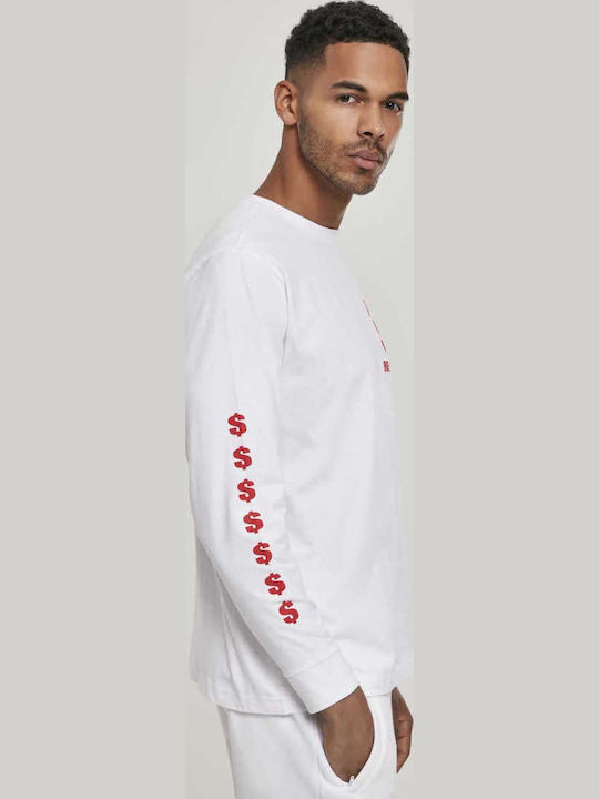 Money Records MT1012 Bluza Mânecă Lungă Albă