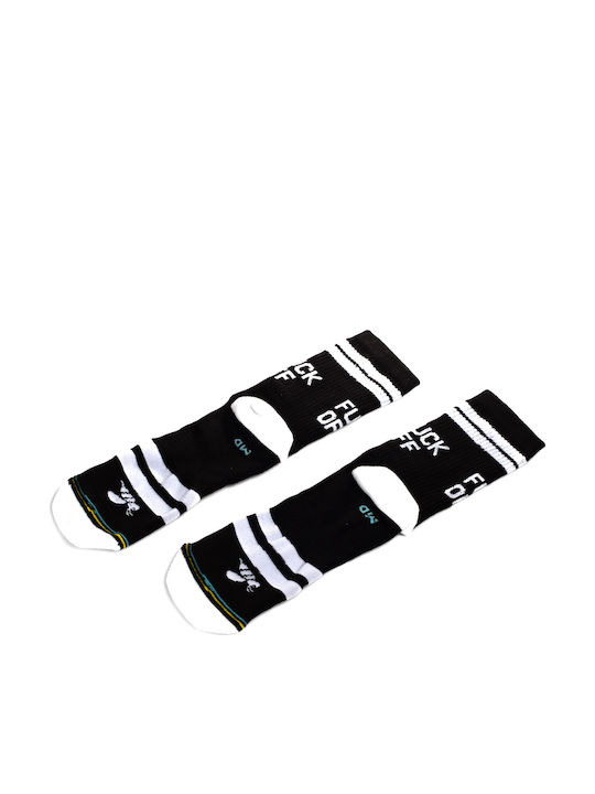 Bee. Unusual. Herren Gemusterte Socken Schwarz 1Pack