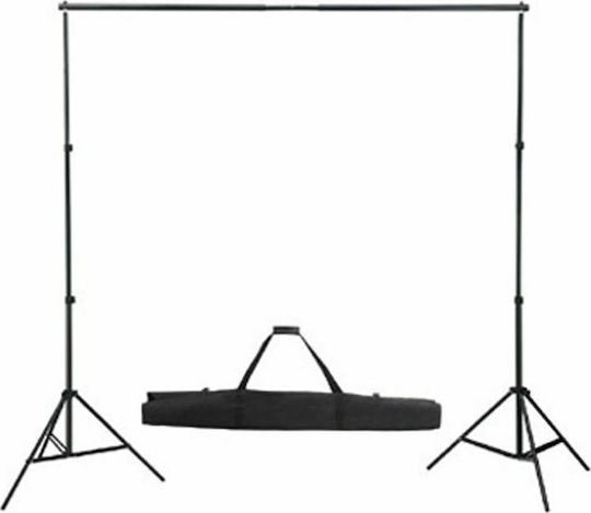 vidaXL Sistem de fundal & iluminare Fundal Fotografic Tesatura 300x600cm. Alb