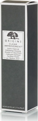 Origins Clear Improvement Active Charcoal Exfoliating Cleansing Powder to Clear Pores 50gr